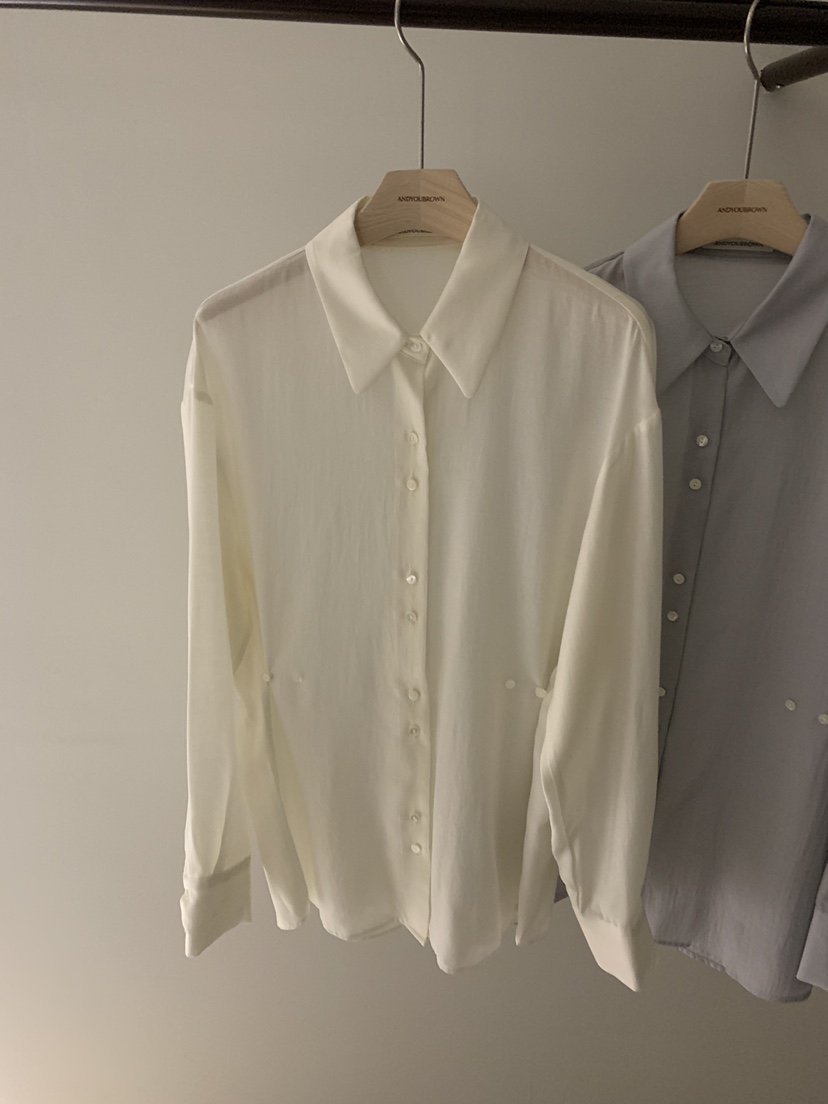ANDYOUBROWN韓國直郵㊣女裝新品人氣真品推薦25秋冬襯衫蕾絲衫ANDYOUBROWN襯衫/蕾絲衫