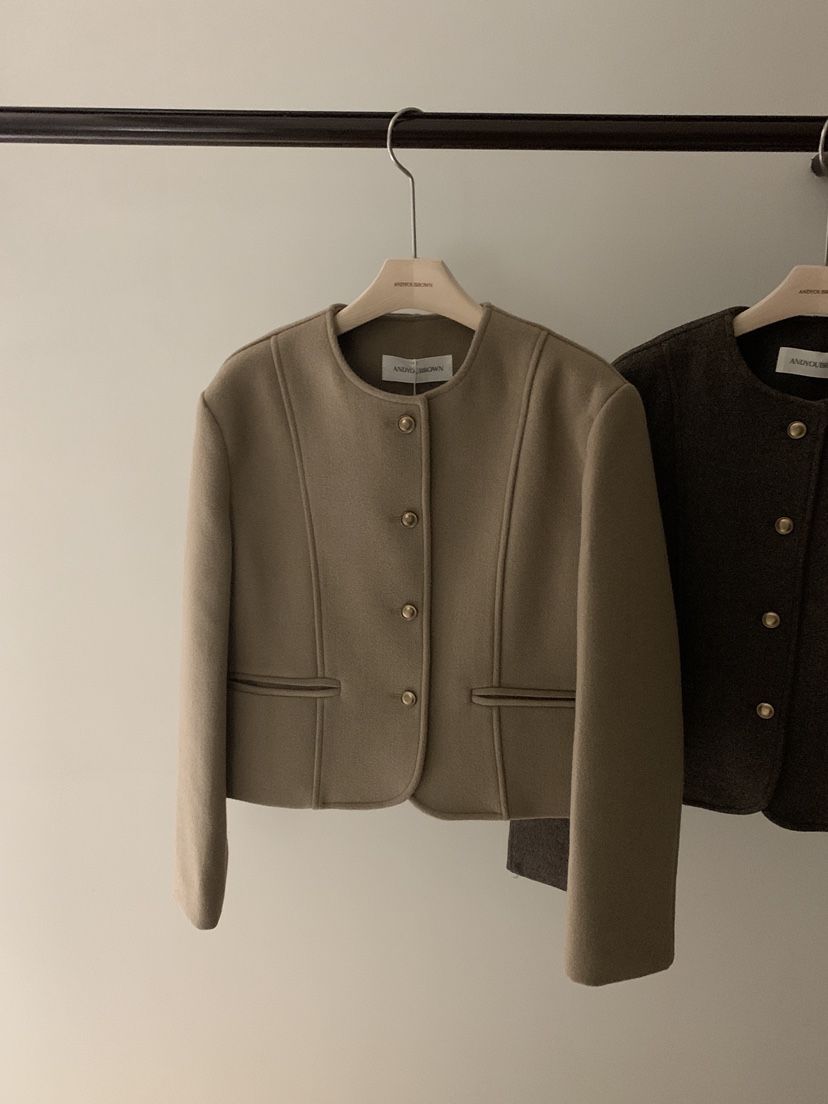 ANDYOUBROWN東大門㊣直郵女裝新款時尚真品25秋冬熱賣夾克羊毛ANDYOUBROWN夾克