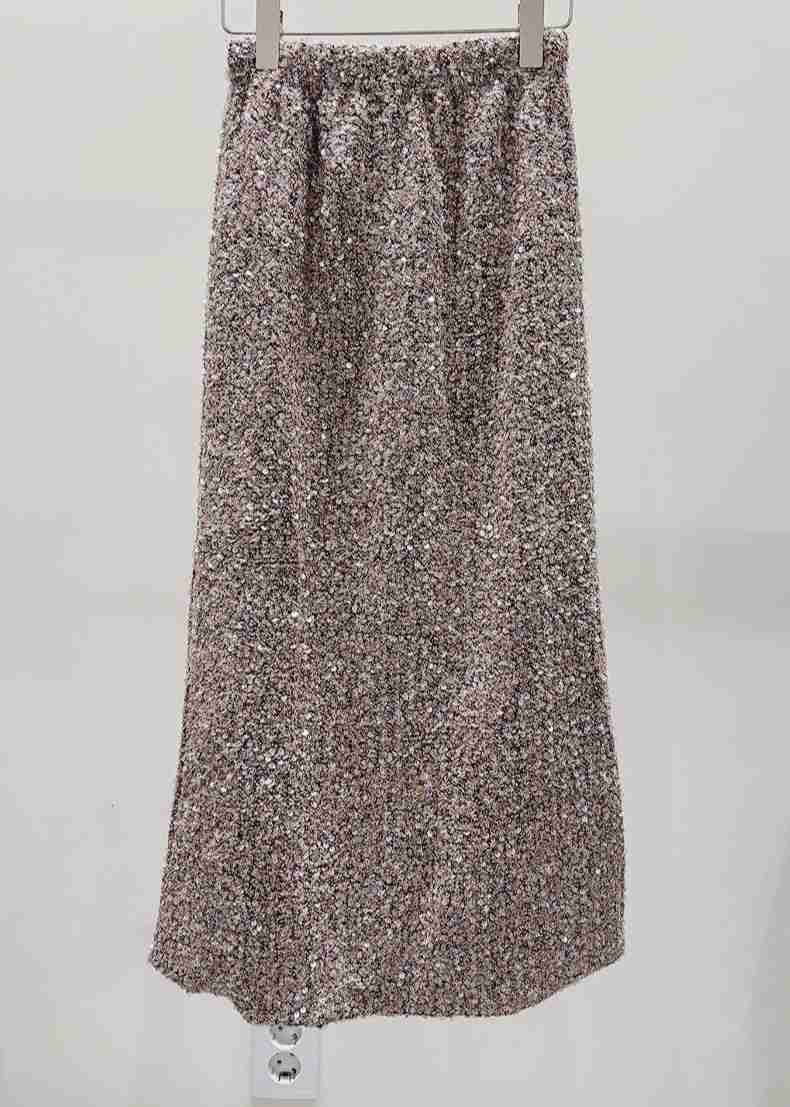 AWESOME-P韓國代購㊣女士新品職業真品時尚人氣長裙粗花呢AWESOME-P長裙