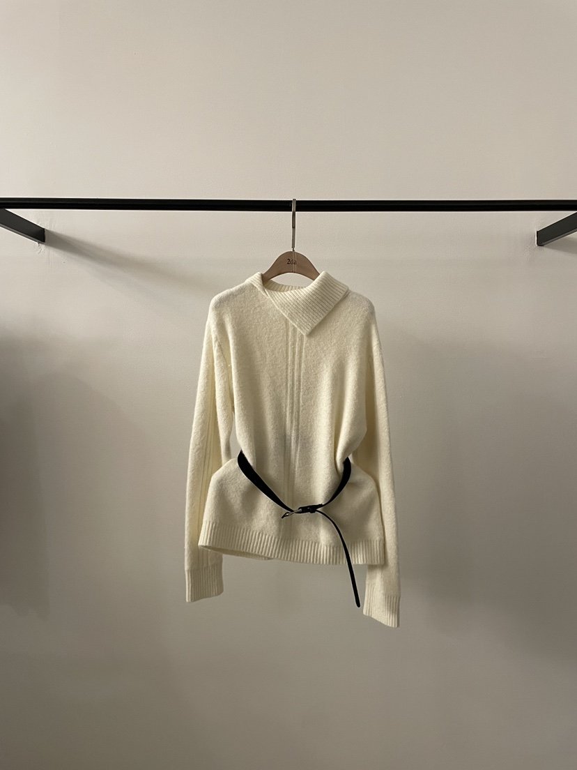 2DA/DARIMI-P東大門㊣實拍女裝新款時尚熱賣針織衫含腰帶2DA/DARIMI-P針織衫