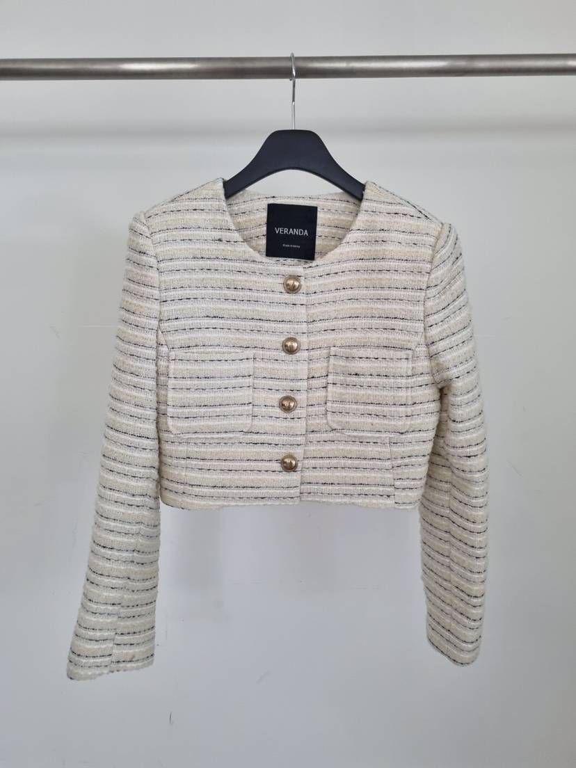 VERANDA東大門㊣實拍女裝新款休閑25秋冬時尚職業真品熱賣夾克VERANDA夾克