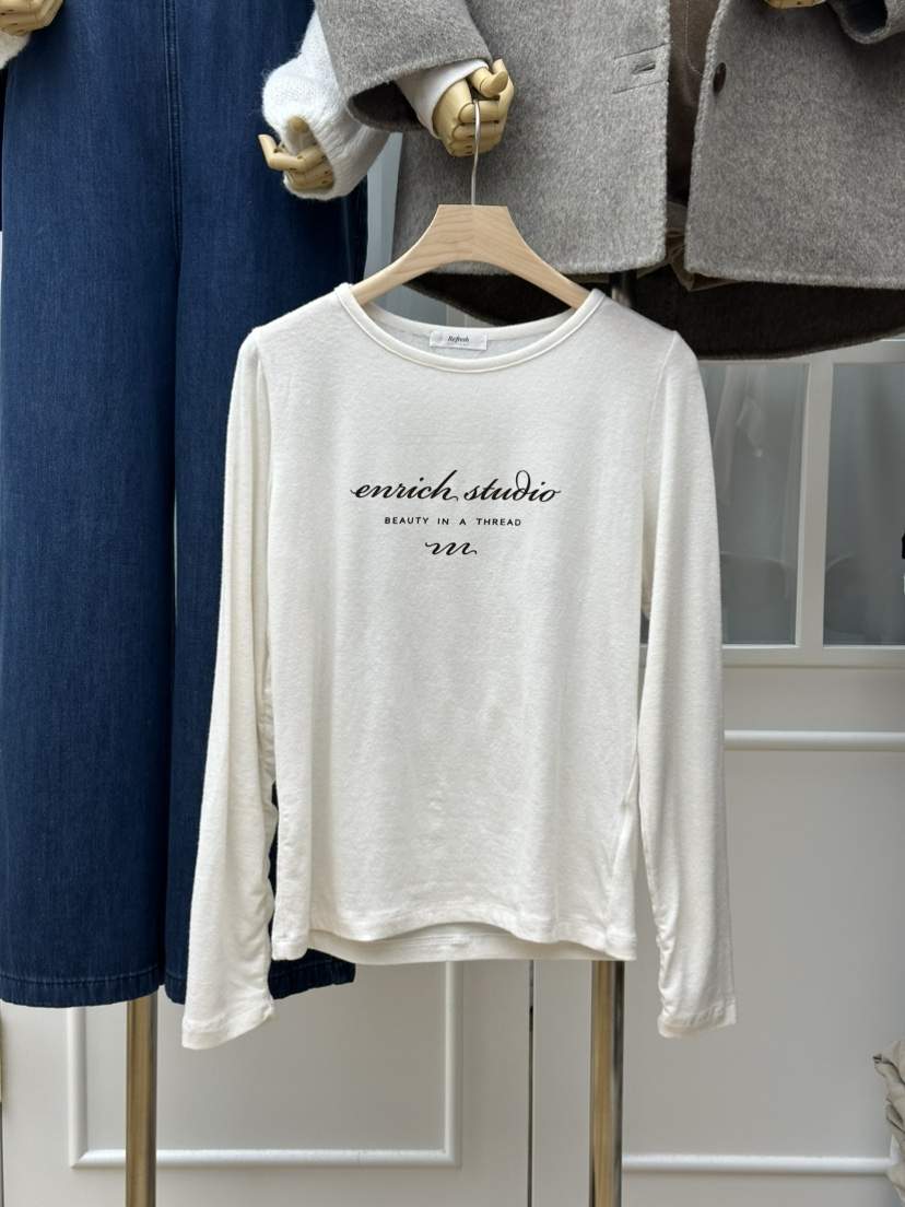 RE:FRESH-L韓國直郵㊣女士新品時尚熱賣職業休閑人氣真品T恤RE:FRESHT恤