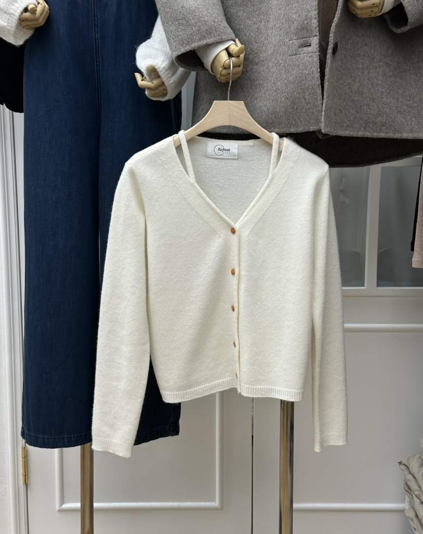 RE:FRESH-L東大門㊣直郵女裝新品休閑25秋冬職業推薦針織衫RE:FRESH針織衫