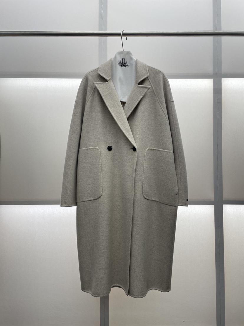 MILUI韓國直郵㊣女士新品真品時尚休閑25秋冬推薦中長款大衣MILUI中長款大衣