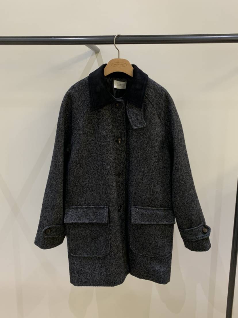 NOUVEAU韓國直郵㊣女裝新品人氣時尚25秋冬職業推薦中長款大衣NOUVEAU中長款大衣