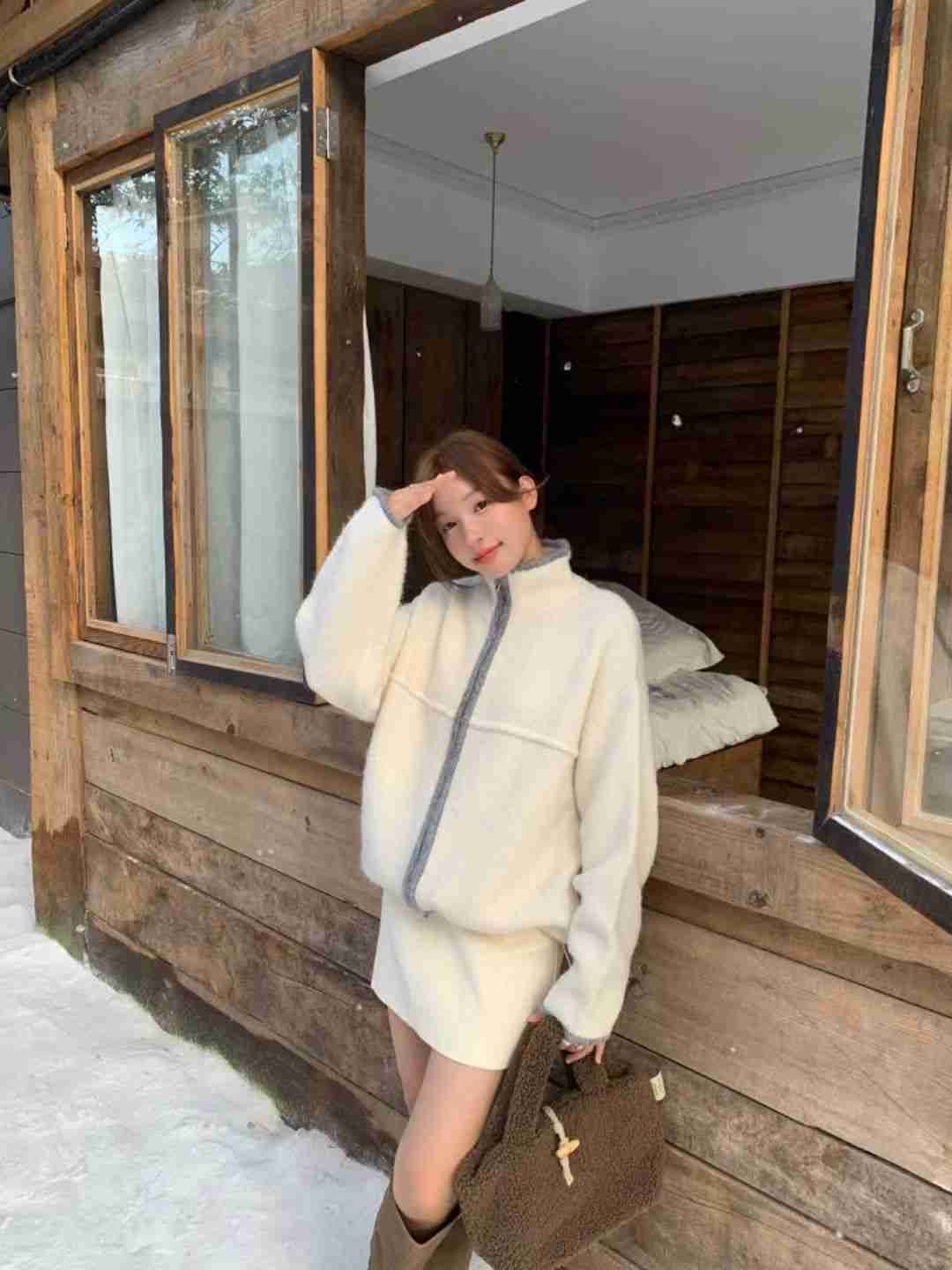 ANGE東大門㊣實拍女裝新品25秋冬熱賣推薦時尚真品休閑針織衫ANGE針織衫