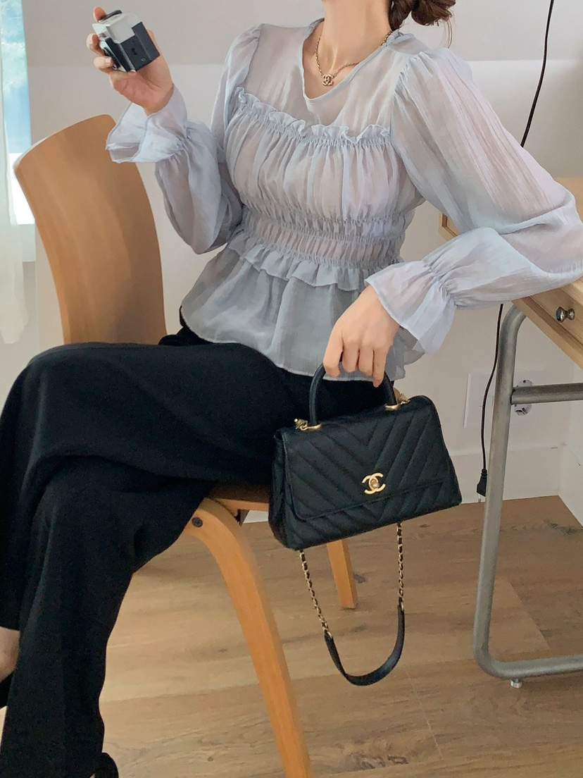 CRONG韓國直郵㊣女裝新款時尚推薦人氣真品休閑熱賣襯衫蕾絲衫CRONG襯衫/蕾絲衫