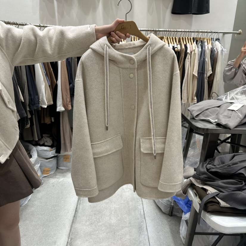 G.I-L東大門㊣代購女裝新品真品推薦人氣熱賣短款大衣人字形G.I-L短款大衣