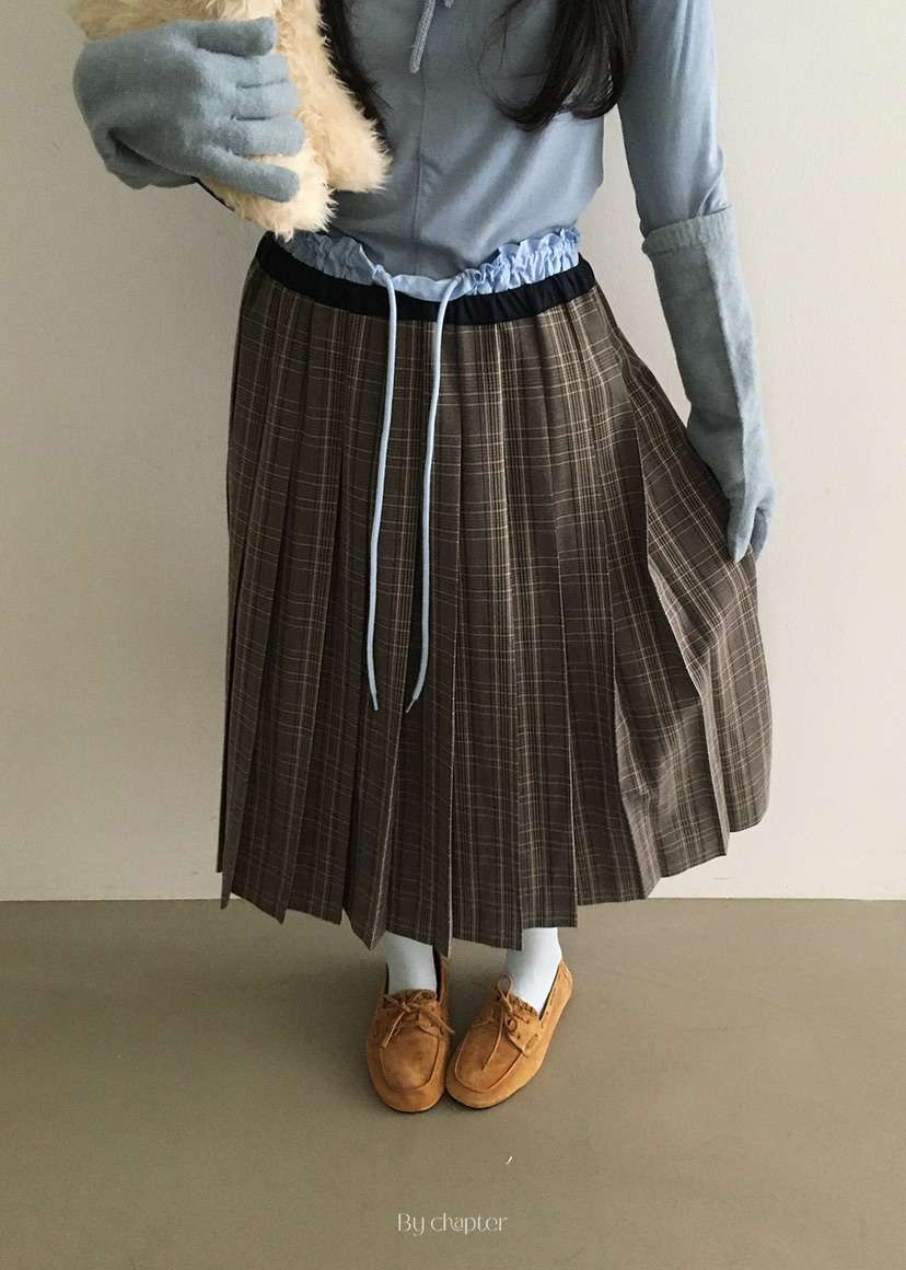 BY CHAPTER韓國代購㊣女裝新款時尚25秋冬熱賣真品人氣長裙BY Chapter長裙