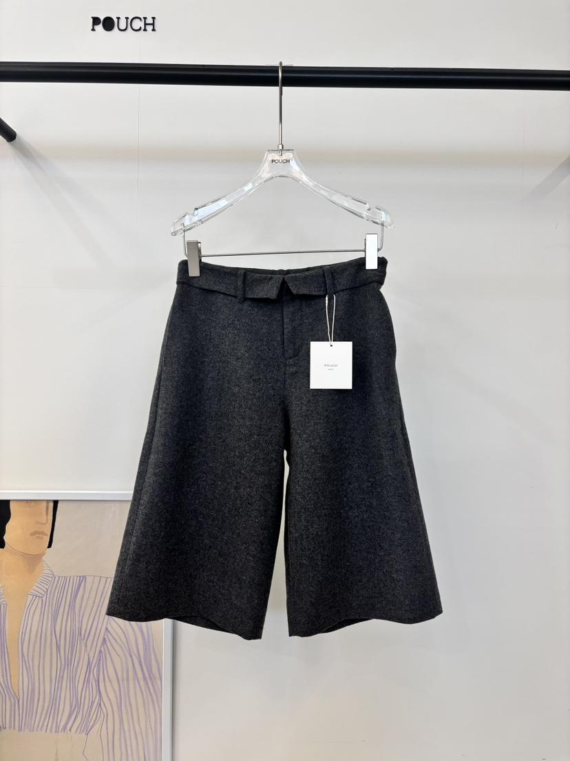 POUCH韓國直郵㊣女士新品熱賣人氣休閑25秋冬真品職業推薦短褲POUCH短褲