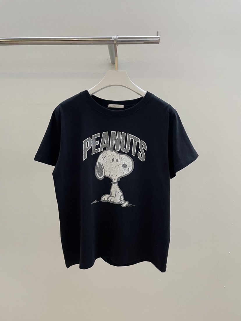 PEBBLE東大門㊣代購女裝新款推薦25秋冬時尚真品熱賣休閑T恤PEBBLE/LAYERT恤