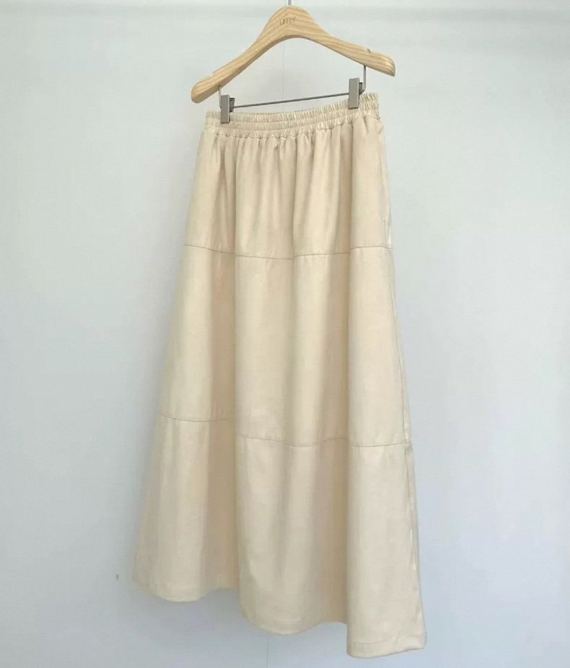 LIFFEY韓國代購㊣女裝新品人氣真品熱賣半身裙中短裙絨面革LIFFEY半身裙/中短裙