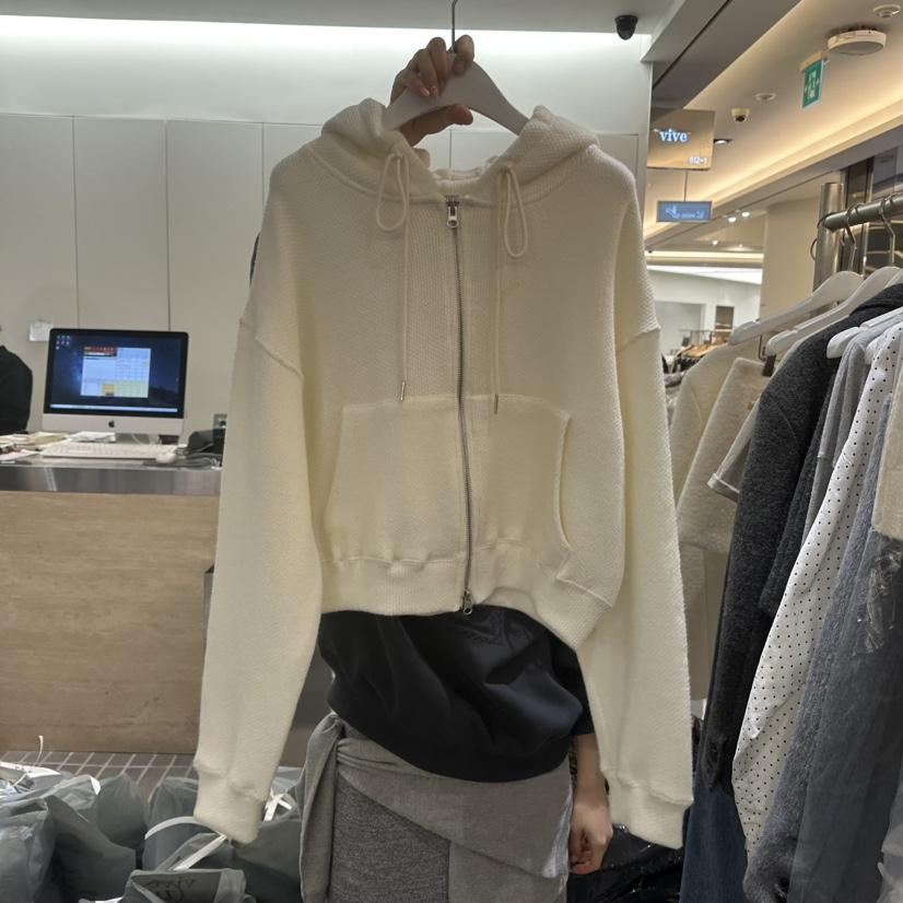 VIVE東大門㊣實拍女士新款職業熱賣休閑25秋冬衛衣拉鏈連帽VIVE衛衣