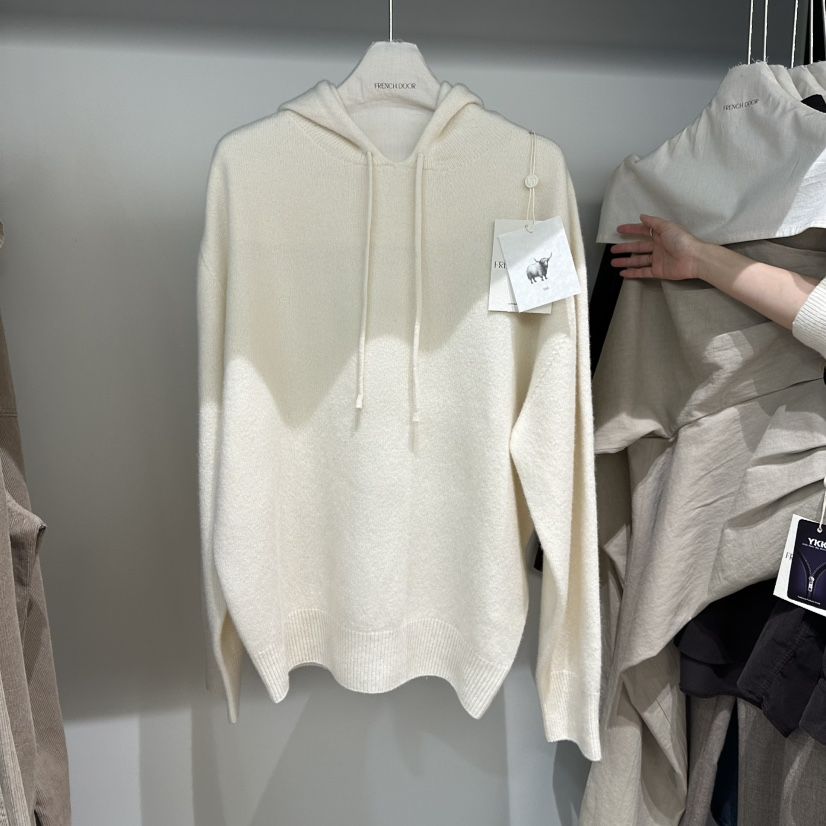 FRENCH DOOR東大門㊣代購女士新品推薦職業時尚針織衫連帽衫FRENCH DOOR針織衫