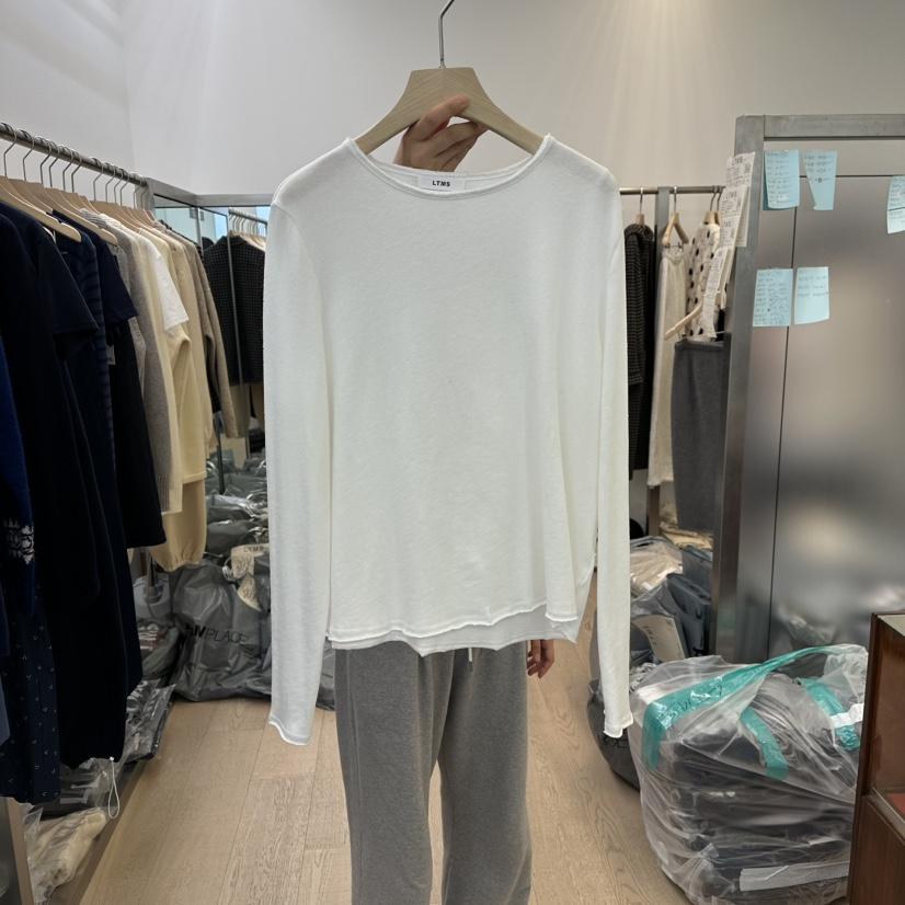 LTMS東大門㊣直郵女士新品職業真品推薦休閑時尚長袖T恤棉布LTMS長袖T恤