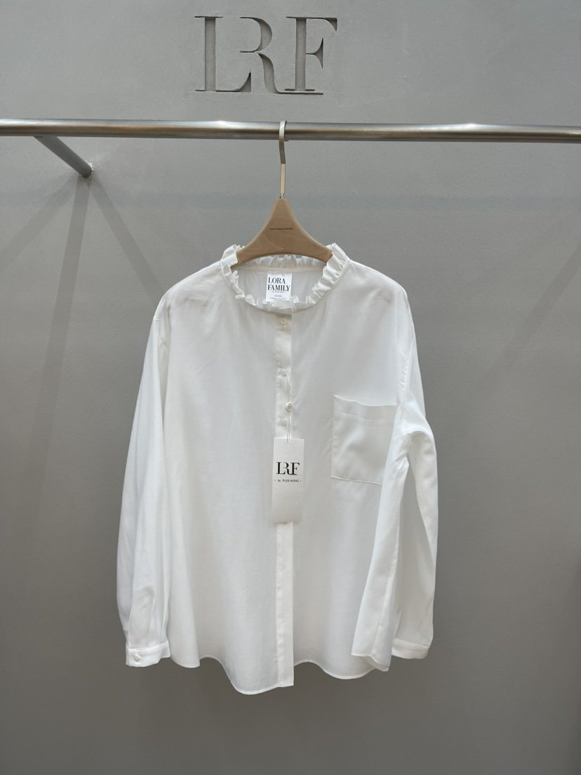 PLUS HONG-P韓國直郵㊣女士新款真品25秋冬職業襯衫蕾絲衫LORA FAMILY/PLUS HONG襯衫/蕾絲衫