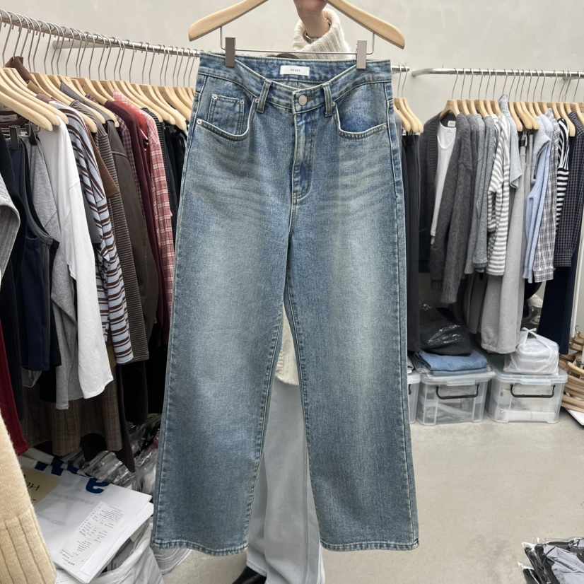 MURR東大門㊣直郵女士新品真品職業休閑時尚推薦人氣牛仔褲絨MURR牛仔褲