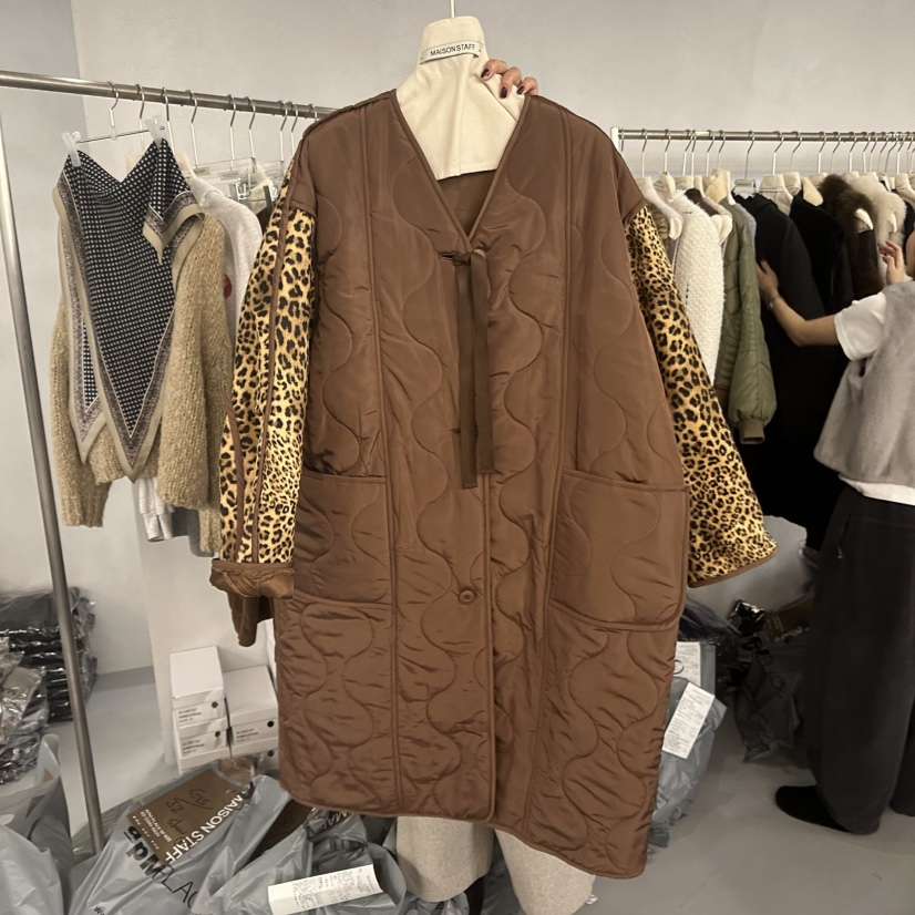 DOUBLE STANDARD/LE SMOKING/MAISONSTAFF東大門㊣實拍女士新品25秋冬長款棉服棉MAISONSTAFF長款棉服