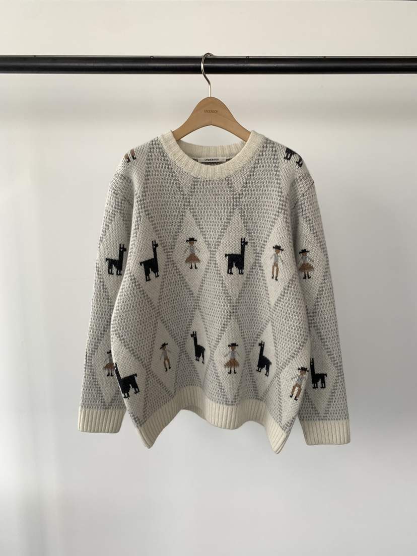UNDERSON東大門㊣實拍女士新品休閑職業人氣時尚熱賣針織衫UNDERSON針織衫