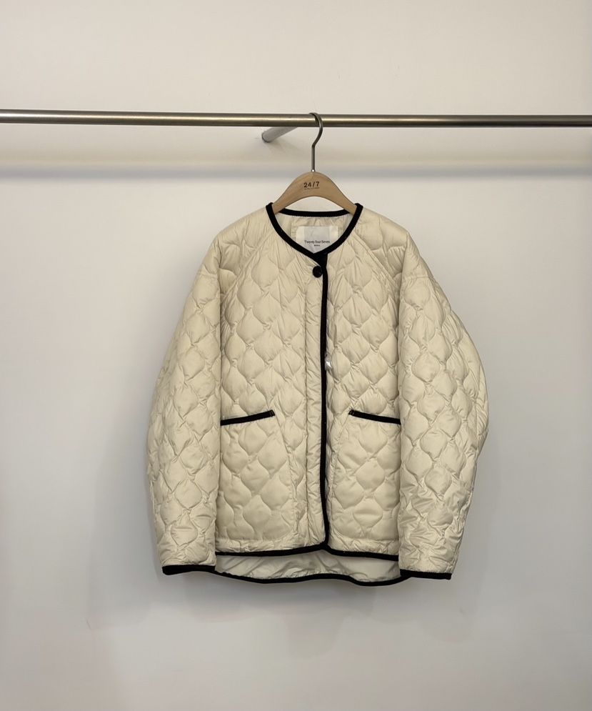 TWENTY FOUR SEVEN24-7韓國代購㊣女裝新品推薦短款棉服填充鴨絨TEWNTY FOUR SEVEN24-7短款棉服