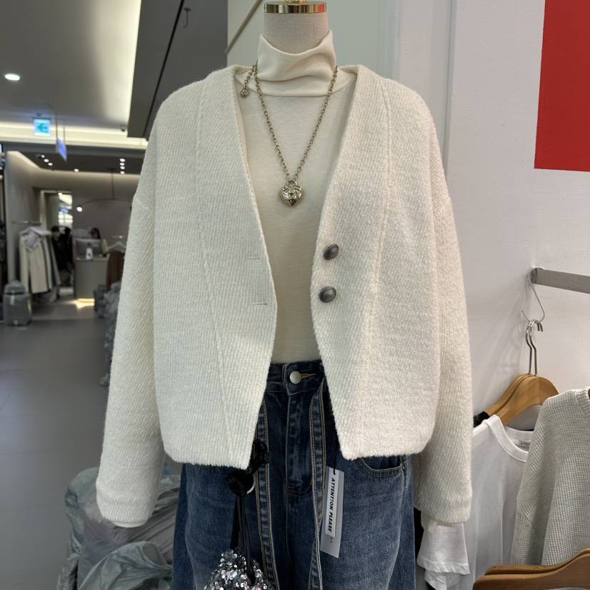 ATPZ韓國代購㊣女裝新款休閑職業人氣真品25秋冬熱賣夾克羊毛ATTENTION PLEAES夾克