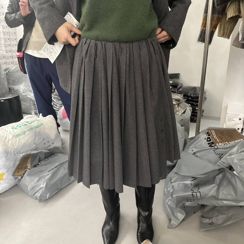 DOUBLE STANDARD/LE SMOKING/MAISONSTAFF東大門㊣直郵女士新品推薦半身裙中短裙MAISONSTAFF半身裙/中短裙