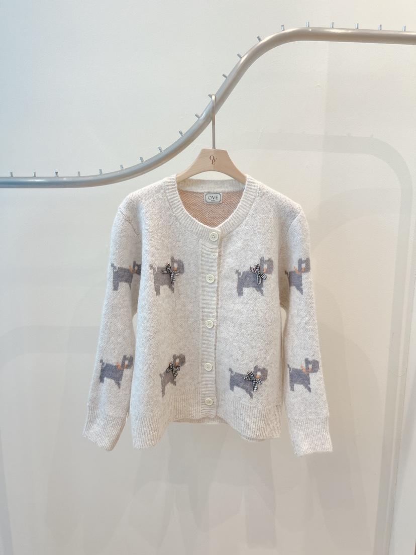 OVE東大門㊣直郵女士新款推薦真品25秋冬休閑職業針織衫開衫OVE針織衫