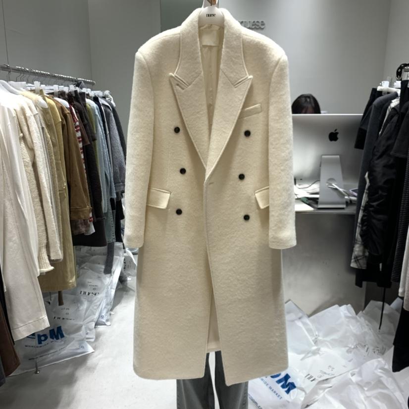 NUESE東大門㊣直郵女士新款時尚25秋冬職業中長款大衣羊駝毛NUESE中長款大衣