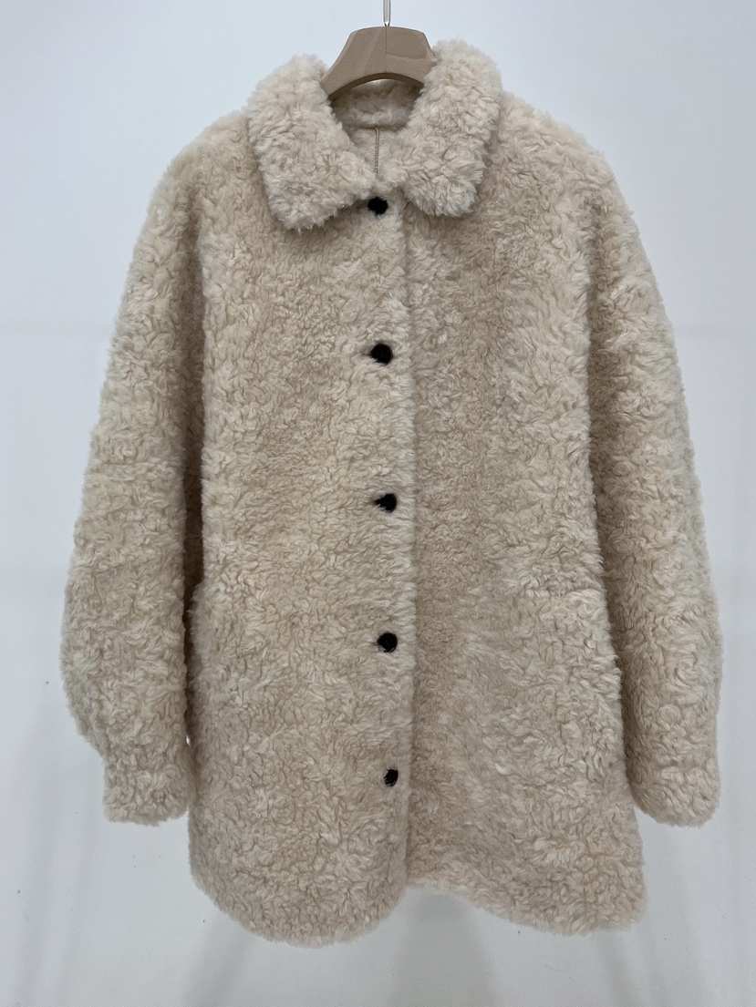 AURA東大門㊣代購女裝新款真品推薦時尚職業熱賣休閑夾克羊毛Au ra夾克