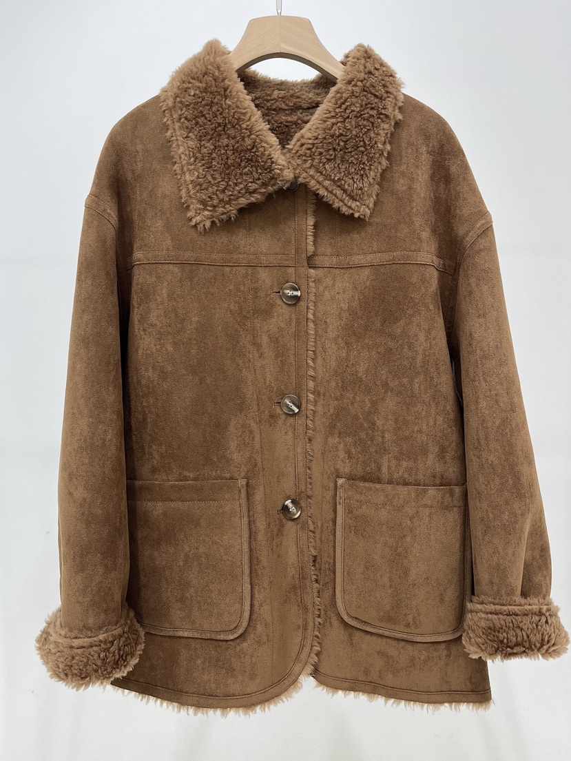 AURA韓國代購㊣女士新品休閑人氣推薦職業25秋冬夾克兩面穿Au ra夾克