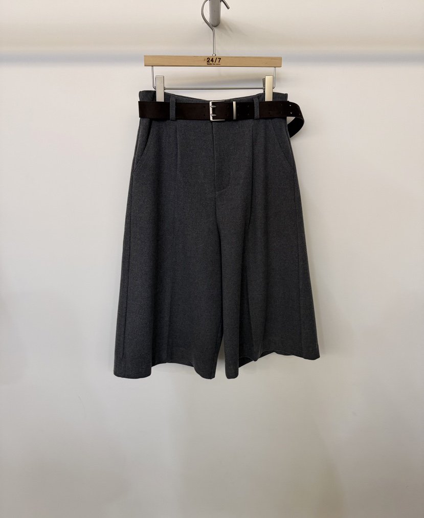 TWENTY FOUR SEVEN24-7韓國代購㊣女士新款人氣短褲含腰帶羊毛TEWNTY FOUR SEVEN24-7短褲