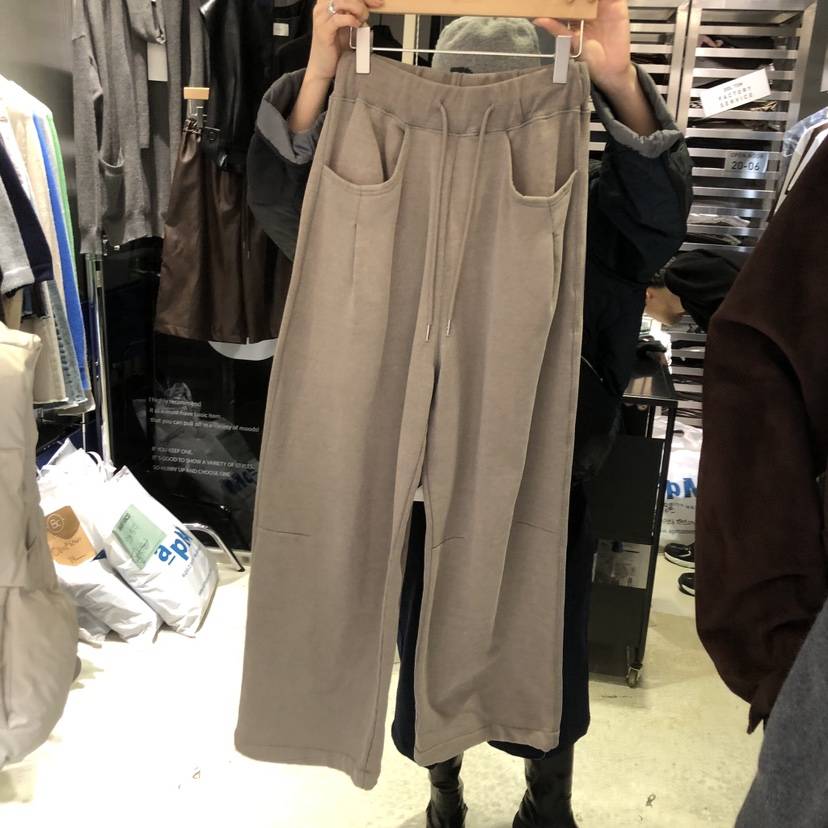 BANY ANCO東大門㊣代購女裝新品職業人氣25秋冬休閑褲口袋BANY ANCO休閑褲