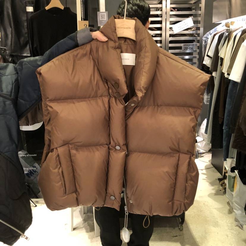 BANY ANCO韓國直郵㊣女士新款時尚職業推薦真品熱賣馬甲鴨絨BANY ANCO馬甲