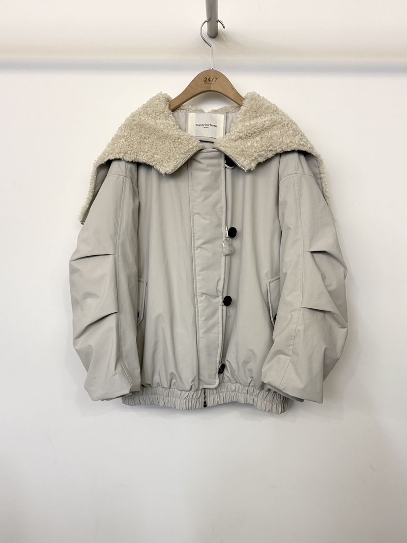 TWENTY FOUR SEVEN24-7韓國代購㊣女裝新款熱賣夾克填充鴨絨TEWNTY FOUR SEVEN24-7夾克