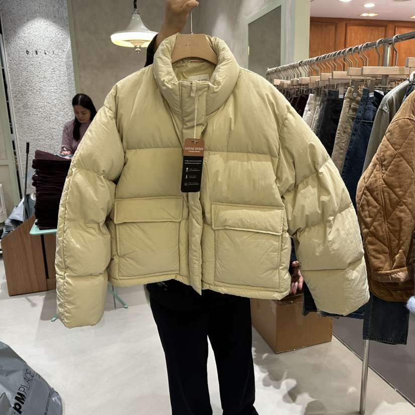 DELI JENNY韓國直郵㊣女士新款時尚推薦職業休閑短款羽絨服DELI JENNY短款羽絨服