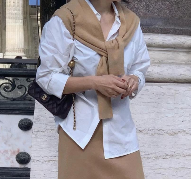 PRIVIE韓國直郵㊣女裝新品休閑熱賣襯衫蕾絲衫不含圍巾刺繡PRIVIE襯衫/蕾絲衫