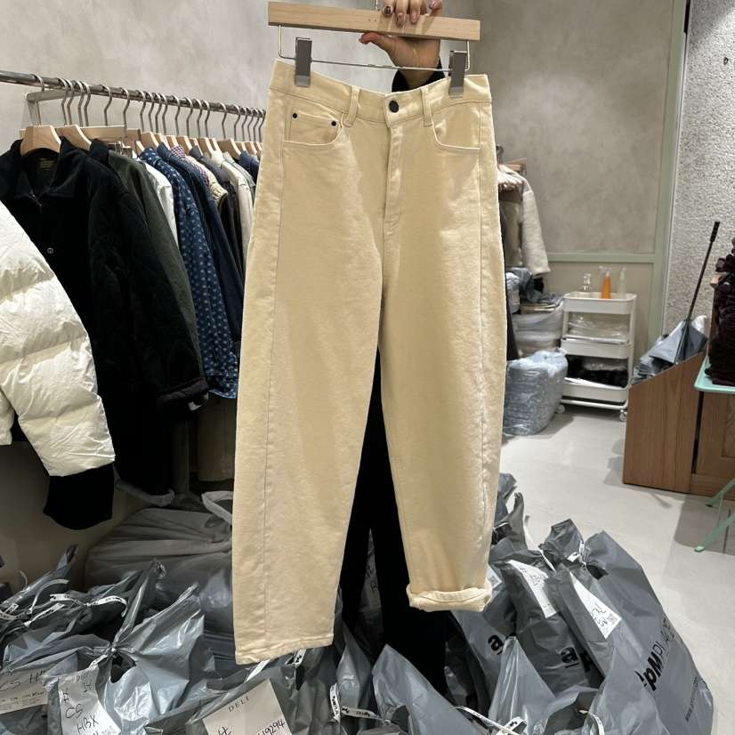 DELI JENNY東大門㊣代購女士新款真品25秋冬時尚休閑褲拉絨DELI JENNY休閑褲