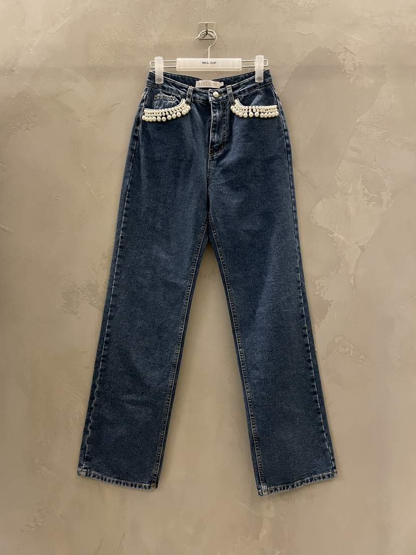 MULCUP韓國代購㊣女裝新品真品人氣推薦時尚25秋冬熱賣牛仔褲MULCUP牛仔褲