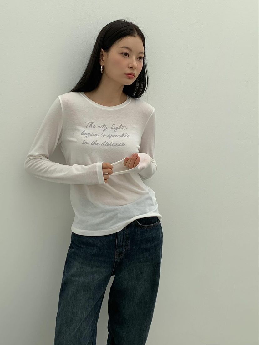 LOVE MY SANTA東大門㊣實拍女士新品推薦真品熱賣長袖T恤Santa/LOVE MY SANTA長袖T恤