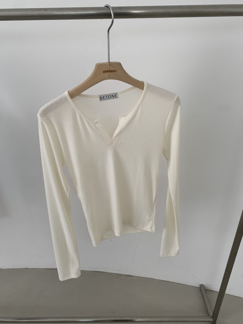 BETONE韓國代購㊣女士新款休閑25秋冬職業推薦時尚人氣長袖T恤BETONE長袖T恤