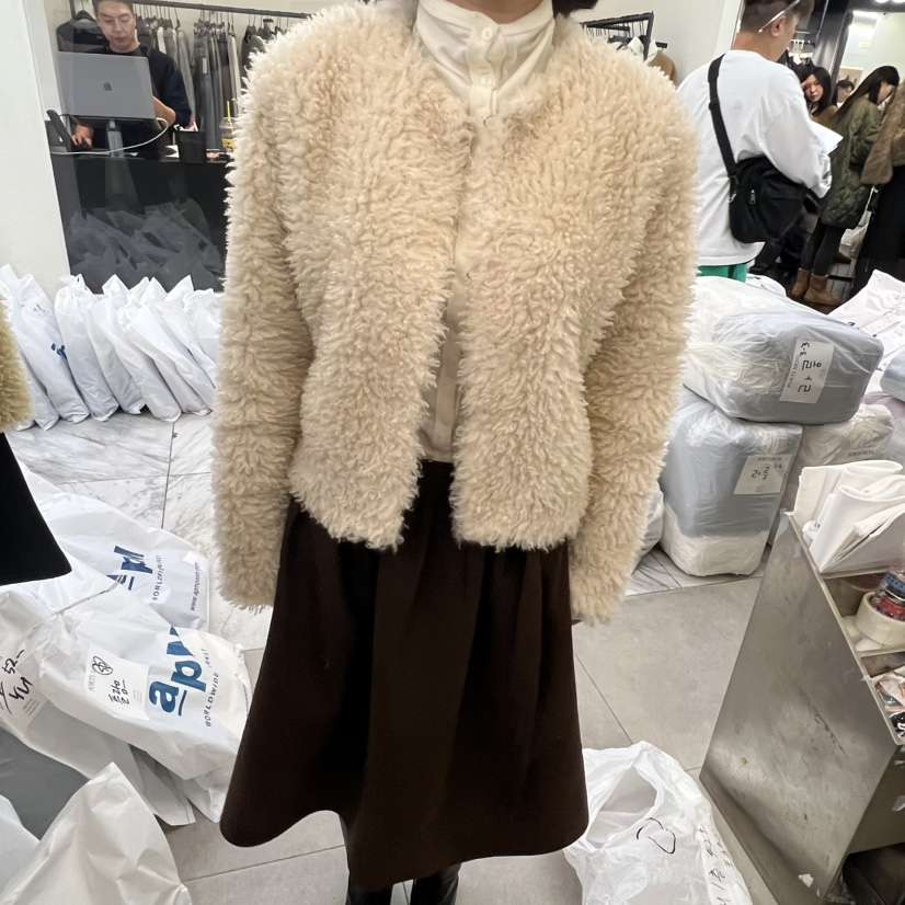 PORTS MOSS東大門㊣代購女裝新款熱賣休閑推薦夾克毛皮流蘇PORTS MOSS夾克