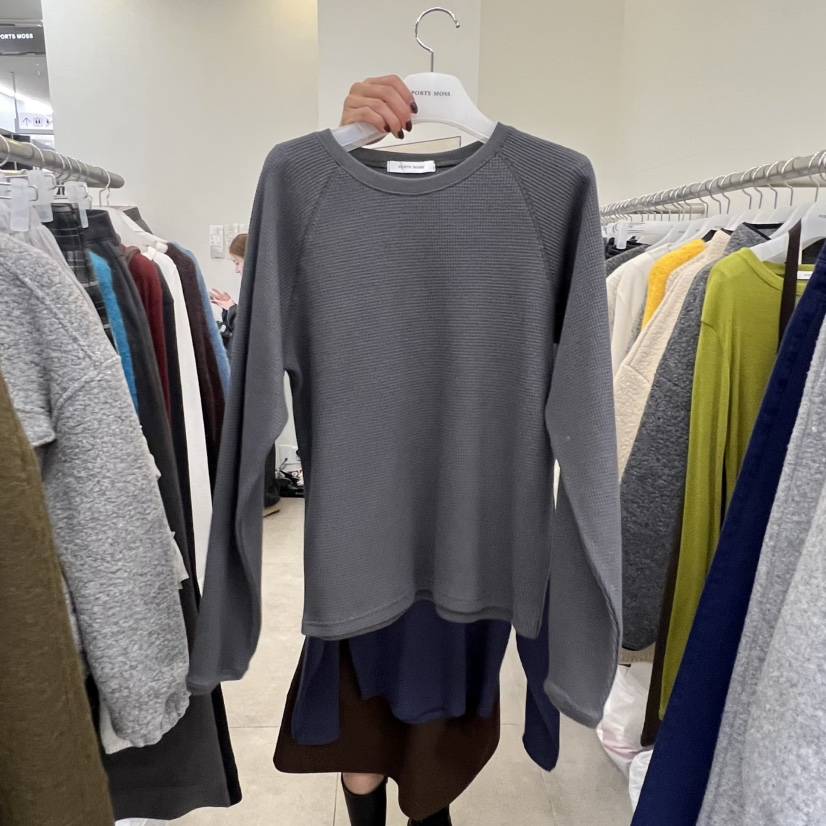 PORTS MOSS東大門㊣直郵女士新品職業25秋冬熱賣推薦長袖T恤PORTS MOSS長袖T恤