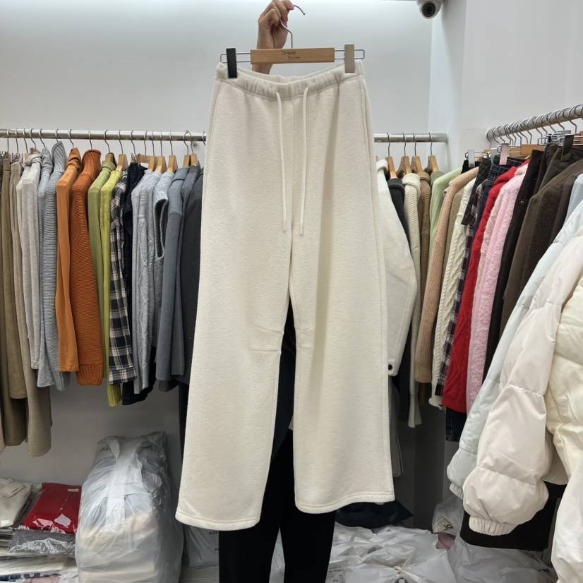 DRESS ROOM韓國直郵㊣女裝新品時尚真品推薦熱賣休閑褲羊毛DRESS ROOM休閑褲