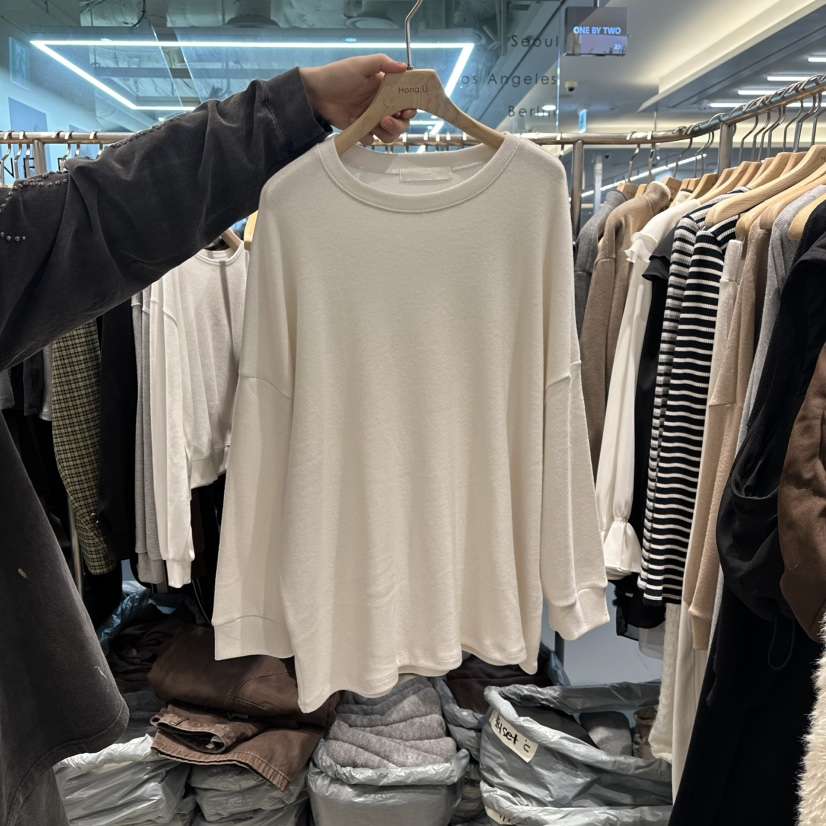 HONG.U韓國直郵㊣女士新款真品人氣休閑時尚熱賣推薦長袖T恤HONG.U長袖T恤