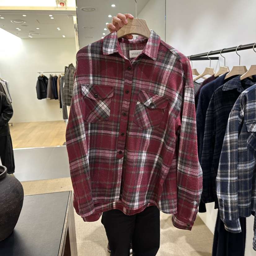 VEGETABLE東大門㊣實拍女裝新品25秋冬真品推薦休閑襯衫蕾絲衫VEGETABLE襯衫/蕾絲衫