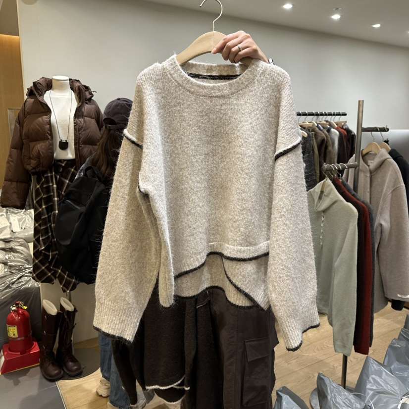 WINSOME東大門㊣實拍女裝新款人氣推薦真品熱賣職業毛衣鏤空WINSOME毛衣