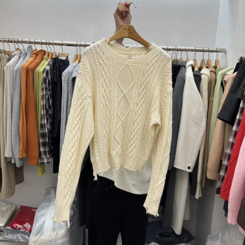 DRESS ROOM東大門㊣直郵女裝新品職業休閑推薦熱賣真品針織衫DRESS ROOM針織衫