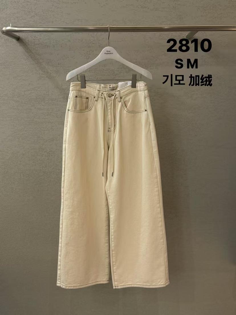 PLAYBUTTON-P東大門㊣實拍女士新款職業25秋冬人氣推薦牛仔褲PLAYBUTTON牛仔褲