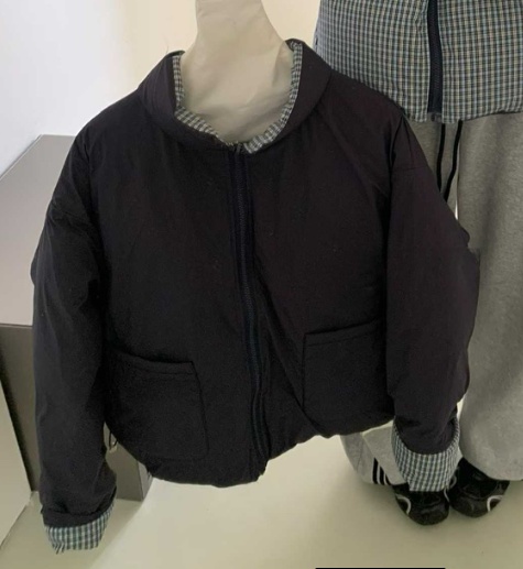 DARLUZ_MI韓國直郵㊣女士新款職業人氣熱賣休閑短款棉服里外穿DARLUZ_MI短款棉服