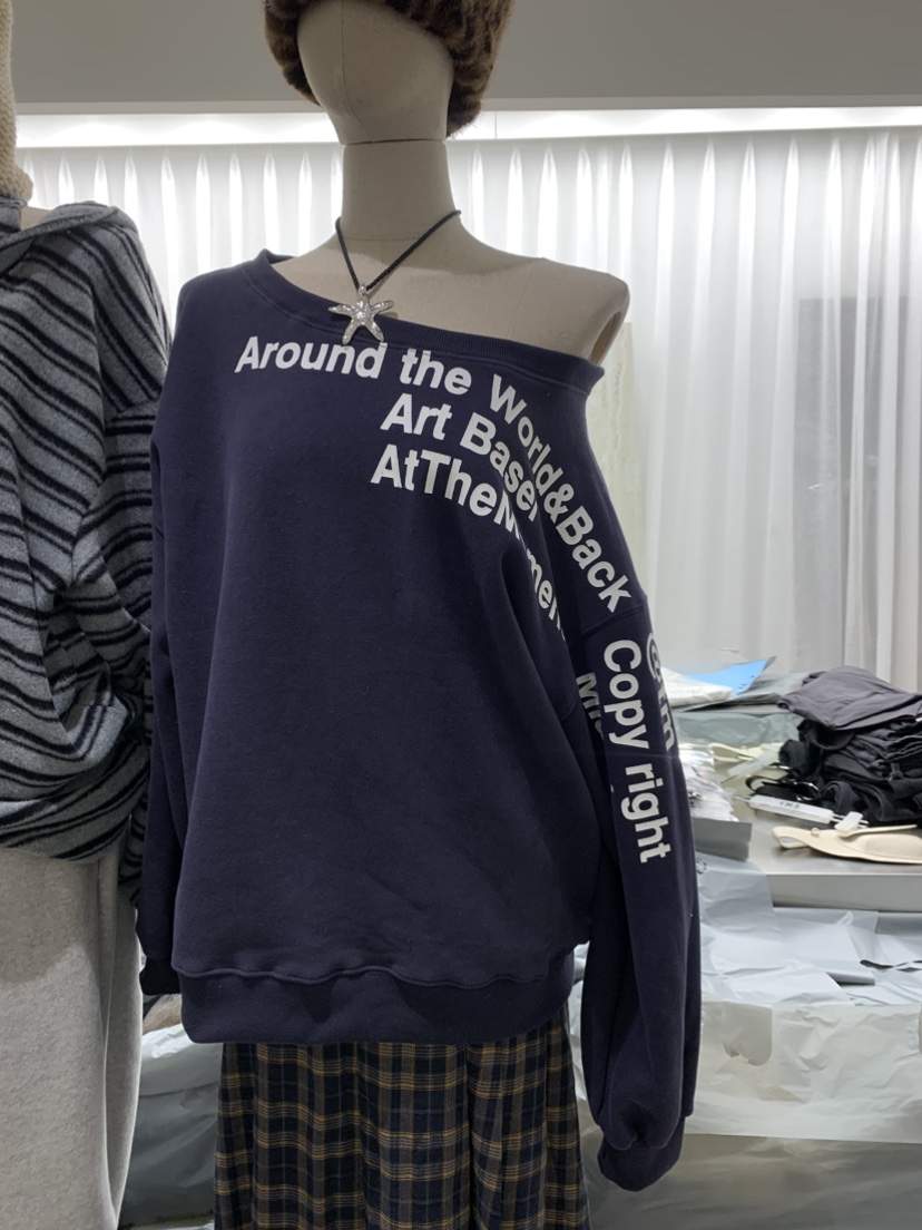 EYEL東大門㊣直郵女士新款真品休閑25秋冬熱賣推薦衛衣抓絨EYEL衛衣